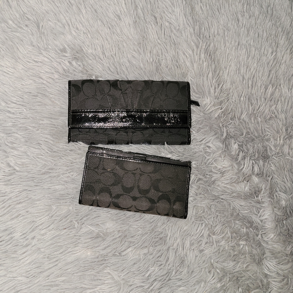 Black Coach Wallet  Checkbook